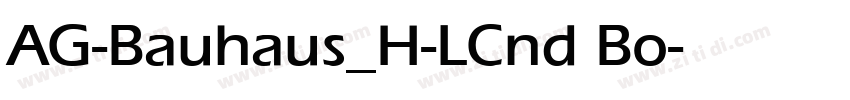 AG-Bauhaus_H-LCnd Bo字体转换